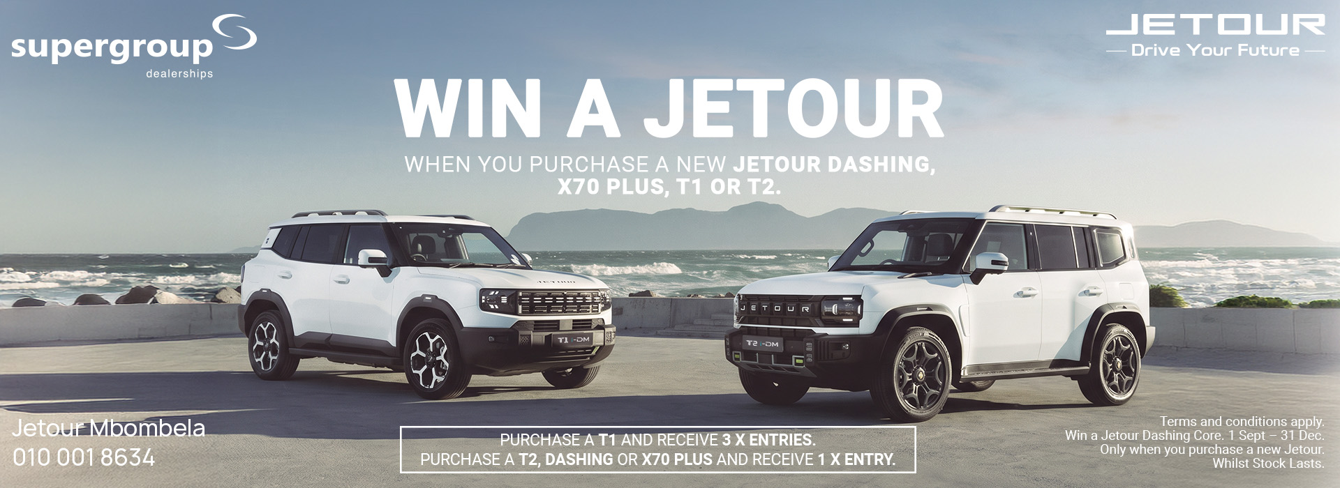 Win a Jetour Dashing at Jetour Mbombela